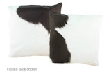 Black and White Cowhide Pillow 20x20 #A53040 by Hudson Hides