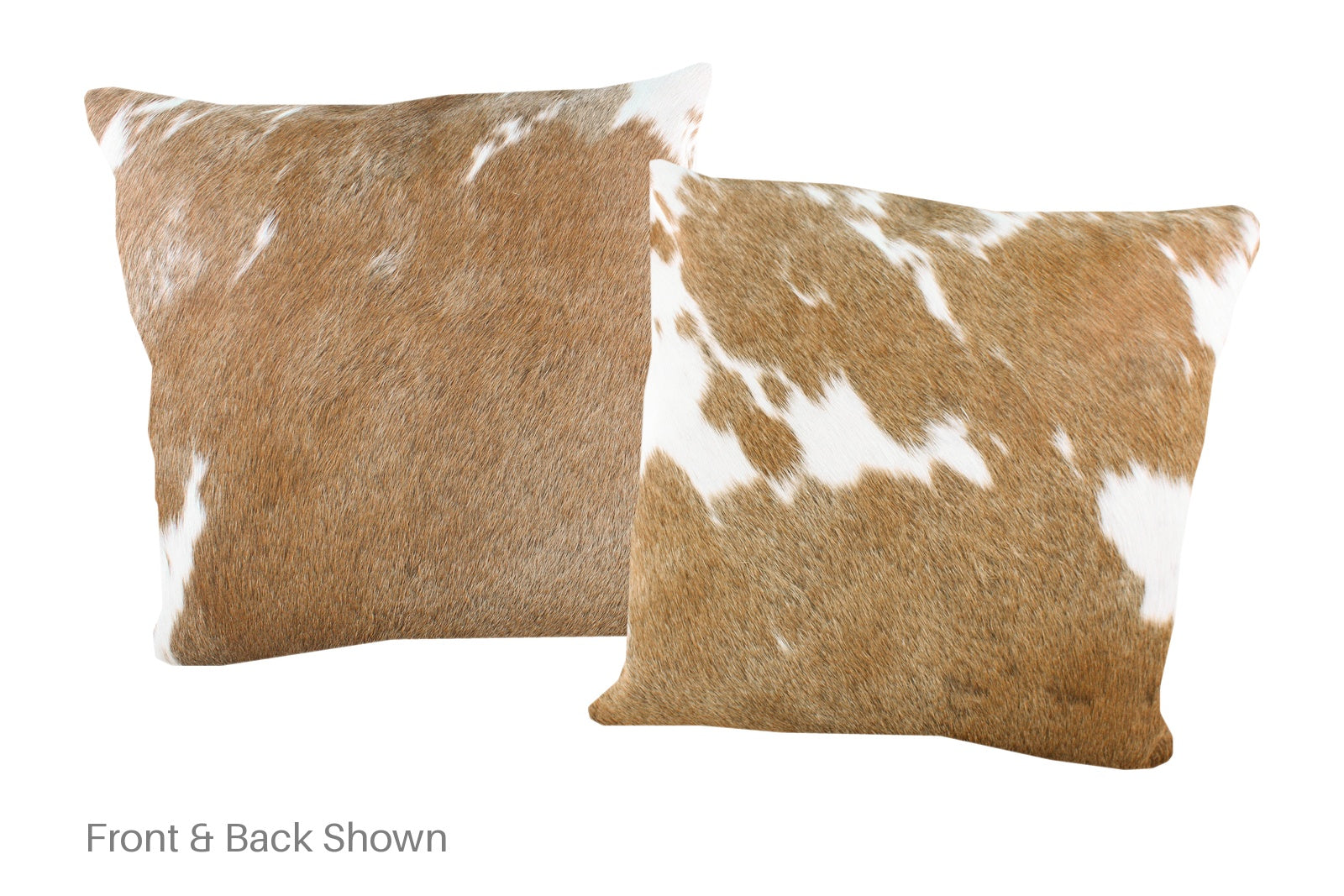 Brown and White Cowhide Pillow #A53044