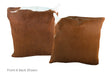 Brown and White Cowhide Pillow 20x20 #A53045 by Hudson Hides