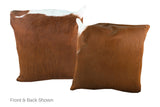 Brown and White Cowhide Pillow 20x20 #A53045 by Hudson Hides