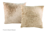 Champagne Cowhide Pillow 20x20 #A53047 by Hudson Hides