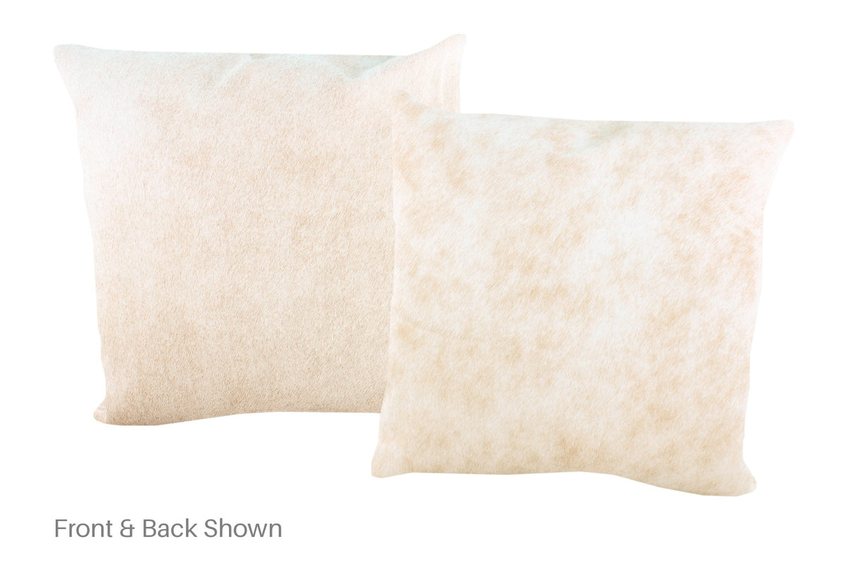 Beige Cowhide Pillow #A53048
