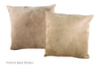 Champagne Cowhide Pillow 20x20 #A53052 by Hudson Hides