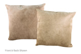 Champagne Cowhide Pillow 20x20 #A53052 by Hudson Hides
