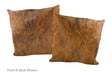 Medium Brindle Cowhide Pillow 20x20 #A53056 by Hudson Hides