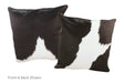 Black and White Cowhide Pillow 20x20 #A53057 by Hudson Hides