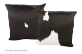 Black and White Cowhide Pillow 20x20 #A53059 by Hudson Hides