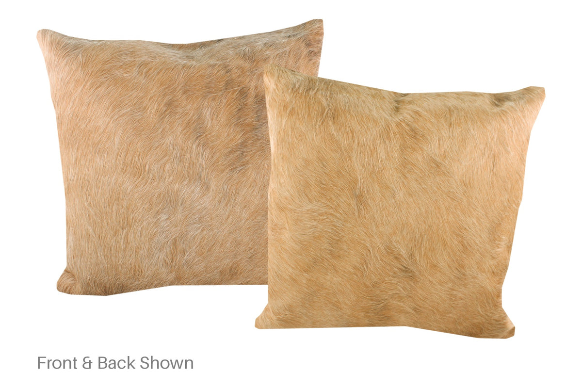 Beige Cowhide Pillow #A53065
