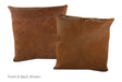 Solid Brown Cowhide Pillow 20x20 #A53070 by Hudson Hides