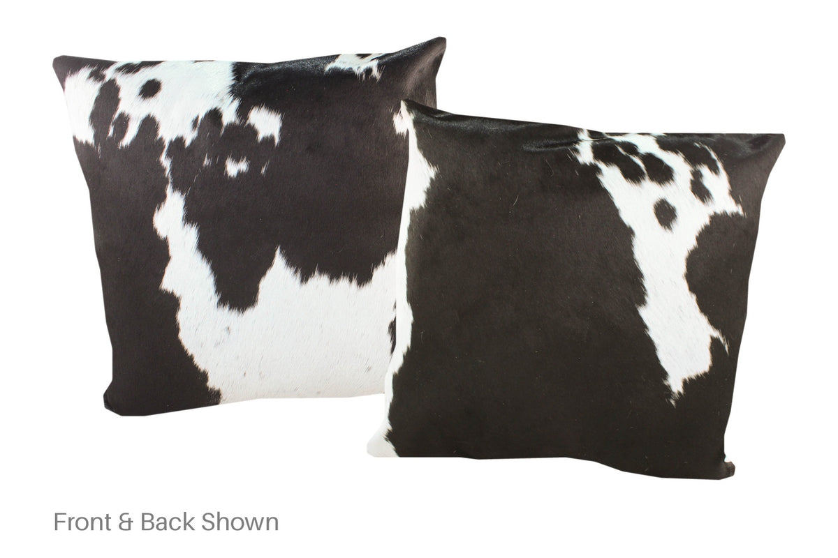 Black and White Cowhide Pillow #A53081