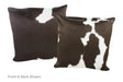 Black and White Cowhide Pillow 20x20 #A53083 by Hudson Hides