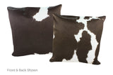 Black and White Cowhide Pillow 20x20 #A53083 by Hudson Hides