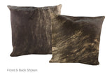 Dark Brindle Cowhide Pillow 20x20 #A53084 by Hudson Hides
