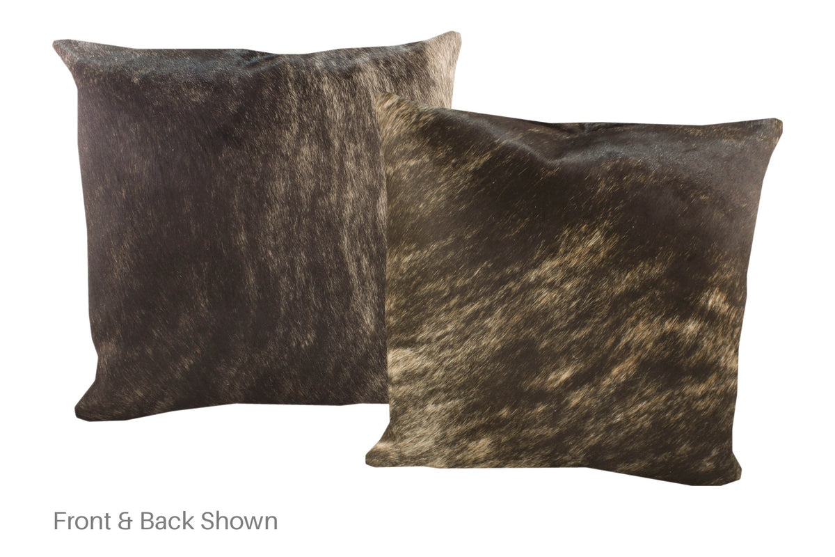 Dark Brindle Cowhide Pillow #A53084
