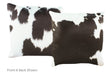 Black and White Cowhide Pillow 20x20 #A53088 by Hudson Hides