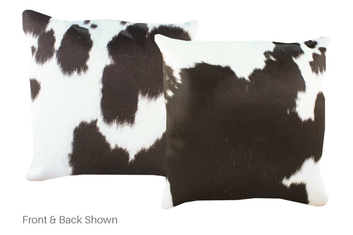Black and White Cowhide Pillow #A53088