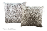 Salt and Pepper Black Cowhide Pillow 20x20 #A53090 by Hudson Hides