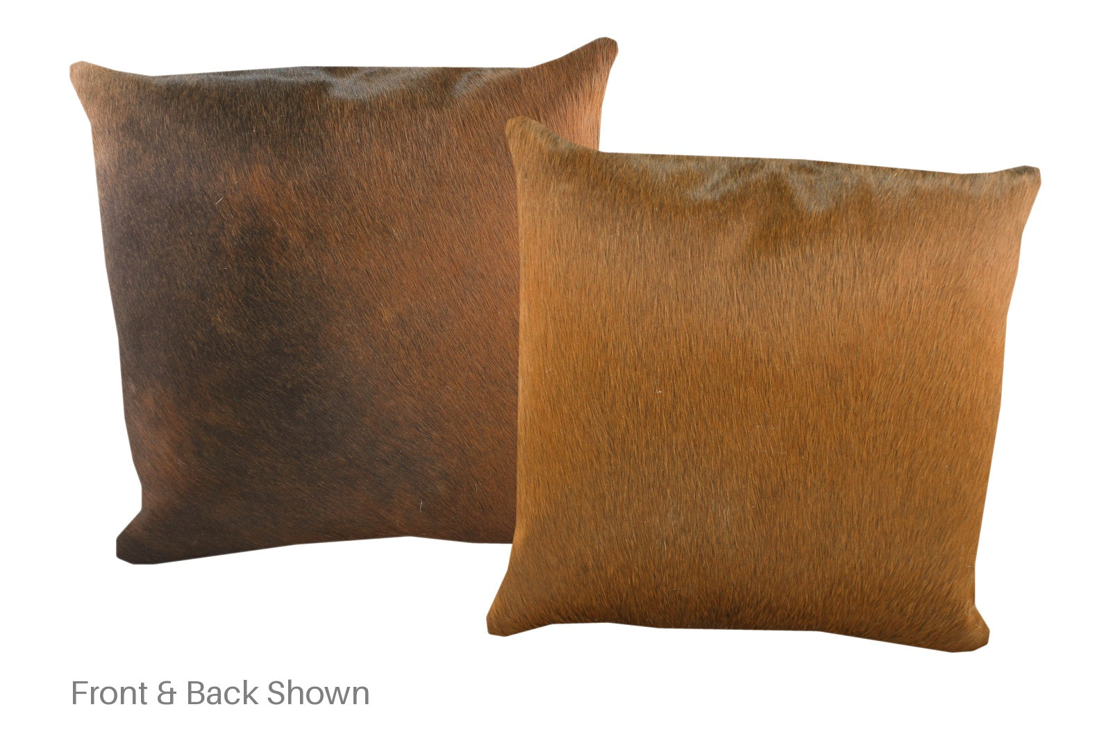 Brown with Red Cowhide Pillow #A53091