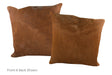 Solid Brown Cowhide Pillow 20x20 #A53099 by Hudson Hides