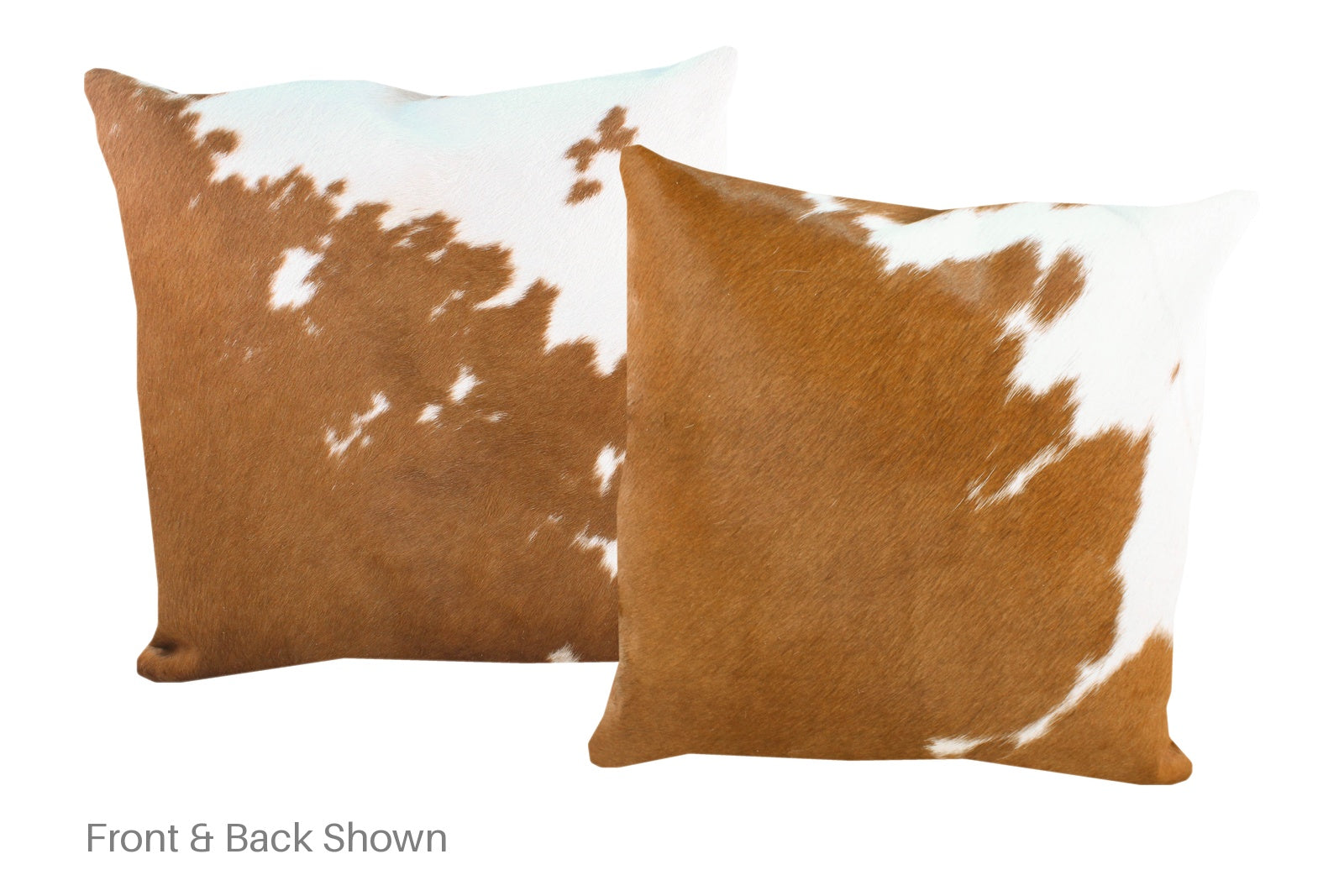 Brown and White Cowhide Pillow #A53101