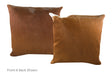 Solid Brown Cowhide Pillow 20x20 #A53102 by Hudson Hides