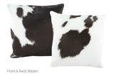 Black and White Cowhide Pillow 20x20 #A53107 by Hudson Hides