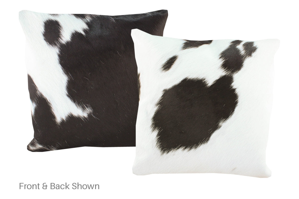 Black and White Cowhide Pillow #A53107