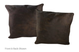Chocolate Cowhide Pillow 20x20 #A53109 by Hudson Hides