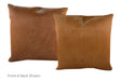 Solid Brown Cowhide Pillow 20x20 #A53110 by Hudson Hides
