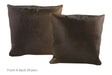 Chocolate Cowhide Pillow 20x20 #A53113 by Hudson Hides