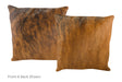 Medium Brindle Cowhide Pillow 20x20 #A53117 by Hudson Hides