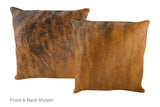 Medium Brindle Cowhide Pillow 20x20 #A53117 by Hudson Hides