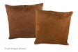 Solid Brown Cowhide Pillow 20x20 #A53120 by Hudson Hides