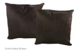 Solid Black Cowhide Pillow 20x20 #A53123 by Hudson Hides