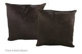 Solid Black Cowhide Pillow 20x20 #A53123 by Hudson Hides