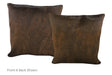 Dark Brindle Cowhide Pillow 20x20 #A53124 by Hudson Hides
