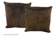 Dark Brindle Cowhide Pillow 20x20 #A53127 by Hudson Hides