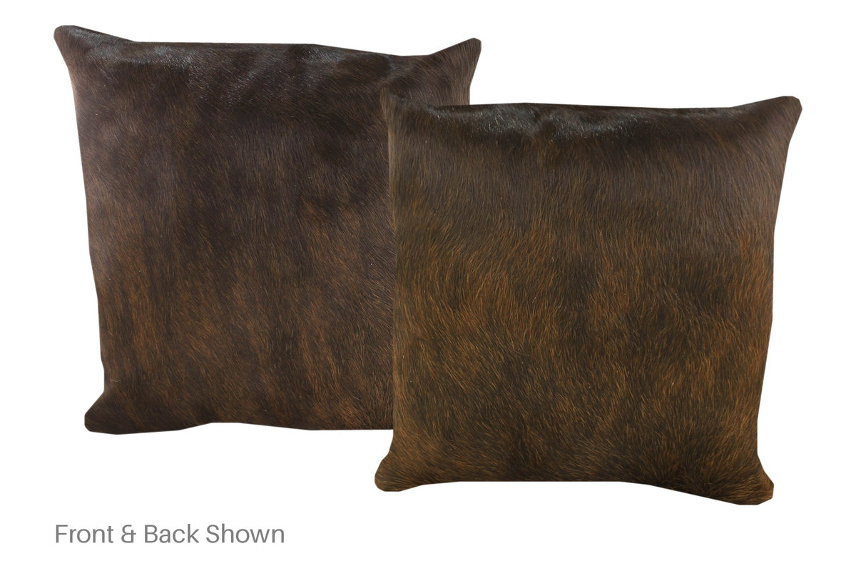 Dark Brindle Cowhide Pillow #A53127