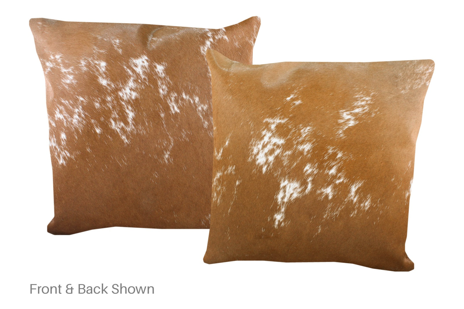 Brown and White Cowhide Pillow #A53130