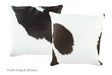 Black and White Cowhide Pillow 20x20 #A53131 by Hudson Hides