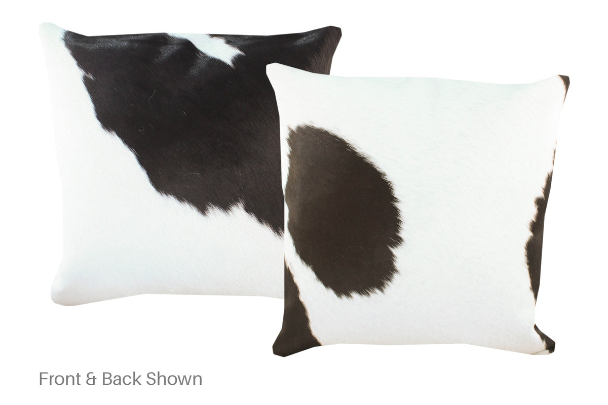 Black and White Cowhide Pillow #A53131