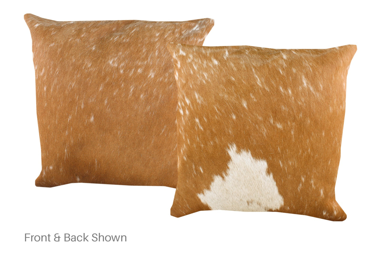 Brown and White Cowhide Pillow #A53133