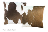 Chocolate Cowhide Pillow 20x20 #A53136 by Hudson Hides