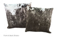 Black and White Cowhide Pillow 20x20 #A53137 by Hudson Hides