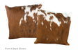 Tricolor Cowhide Pillow 20x20 #A53139 by Hudson Hides