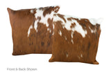 Tricolor Cowhide Pillow 20x20 #A53139 by Hudson Hides