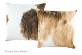 Tricolor Cowhide Pillow 20x20 #A53141 by Hudson Hides