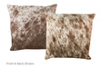 Salt and Pepper Brown Cowhide Pillow 20x20 #A53142 by Hudson Hides