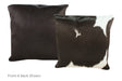 Black and White Cowhide Pillow 20x20 #A53143 by Hudson Hides