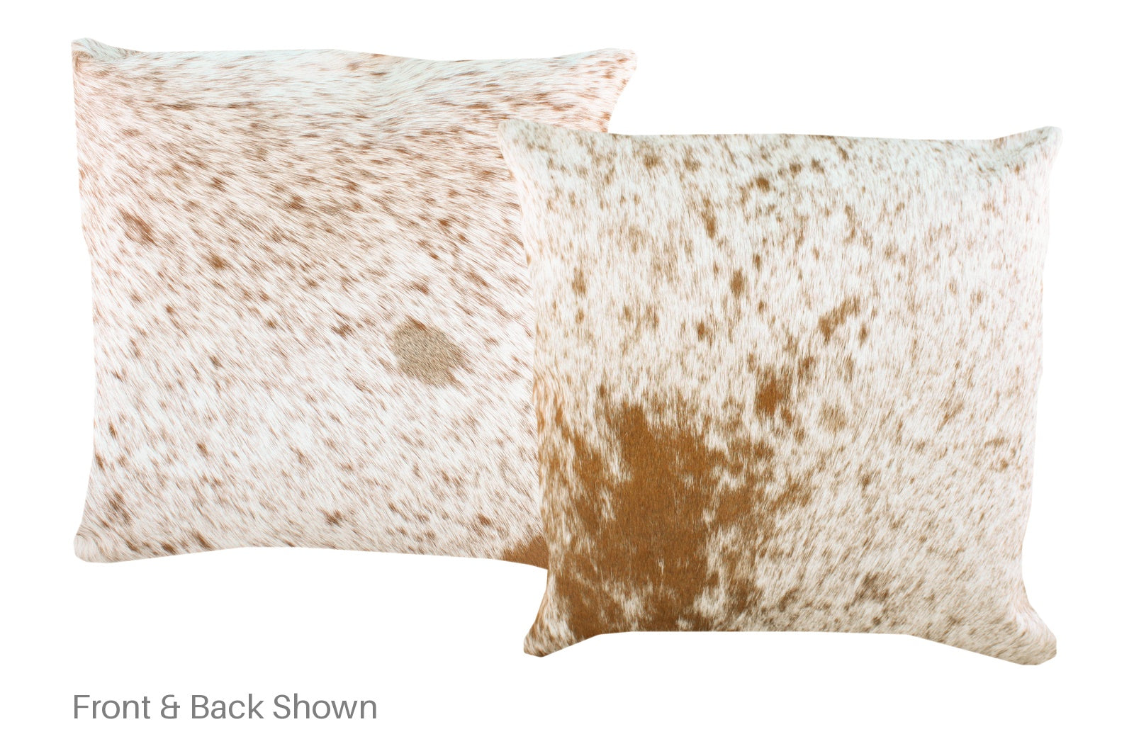 Salt and Pepper Brown Cowhide Pillow #A53144